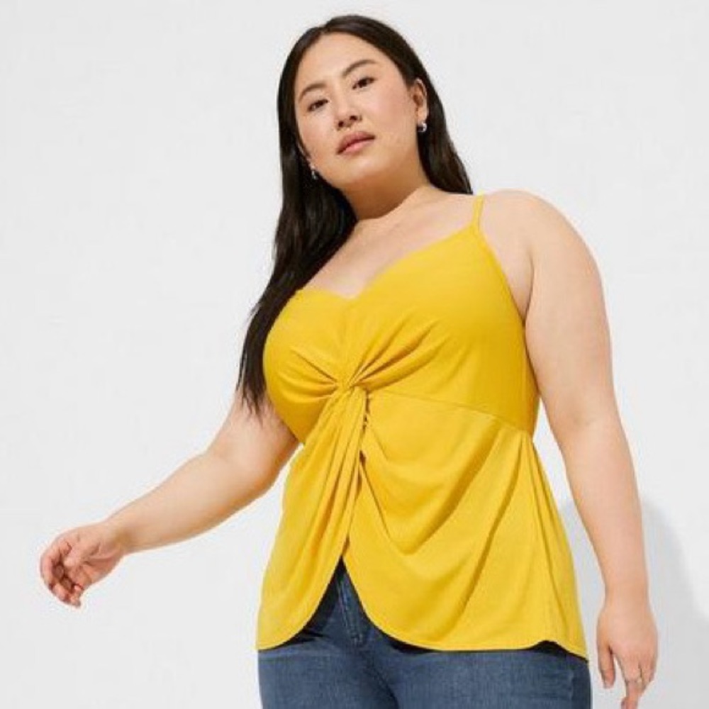 NWT! TORRID golden rod yellow soft tank top, 3X. - Picture 2 of 7